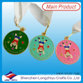 2014 Newest Custom Sport Medals Gold Taekwondo Medal with Epoxy Domed (lZY-201300046)